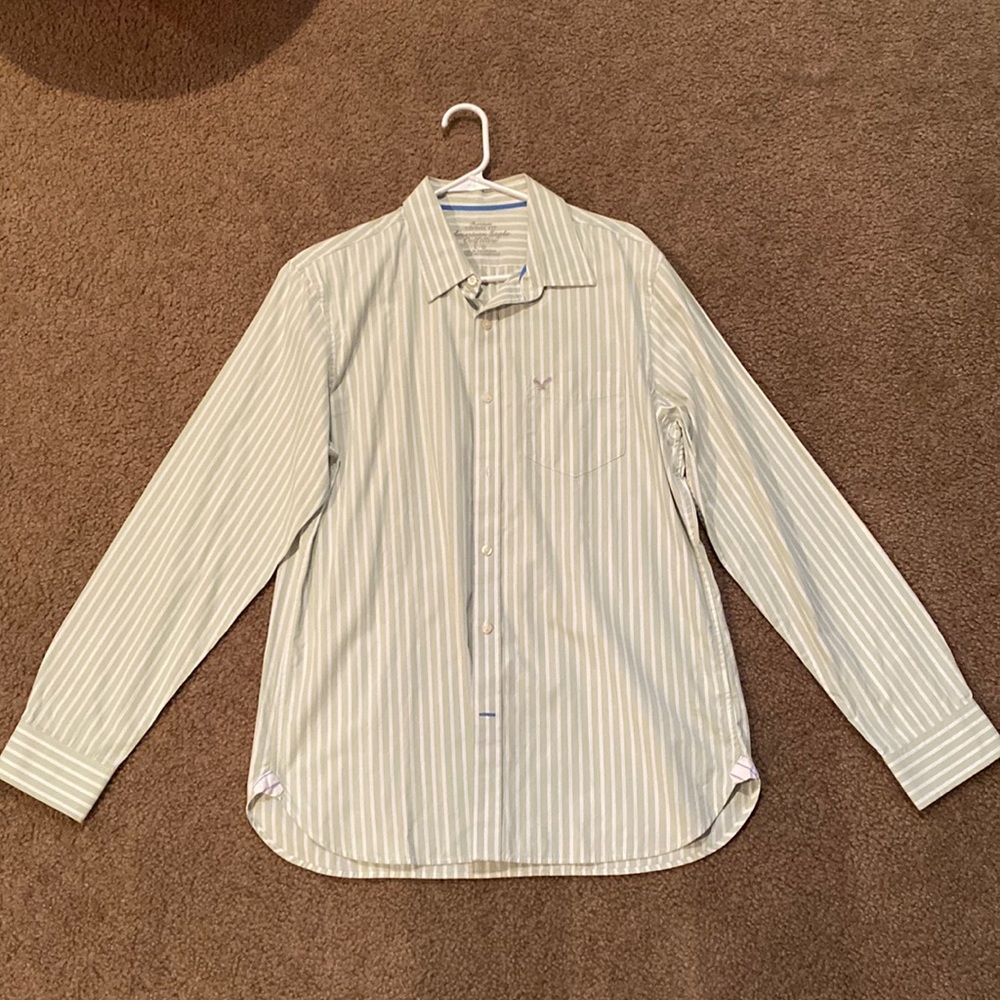 American Eagle - Button Down Dress Shirt - Vintage Fit - Large
